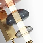 Бра с плафоном из разноцветного стекла Glass Peonies варинант исполнения - 1 | Loft Concept в Барнауле