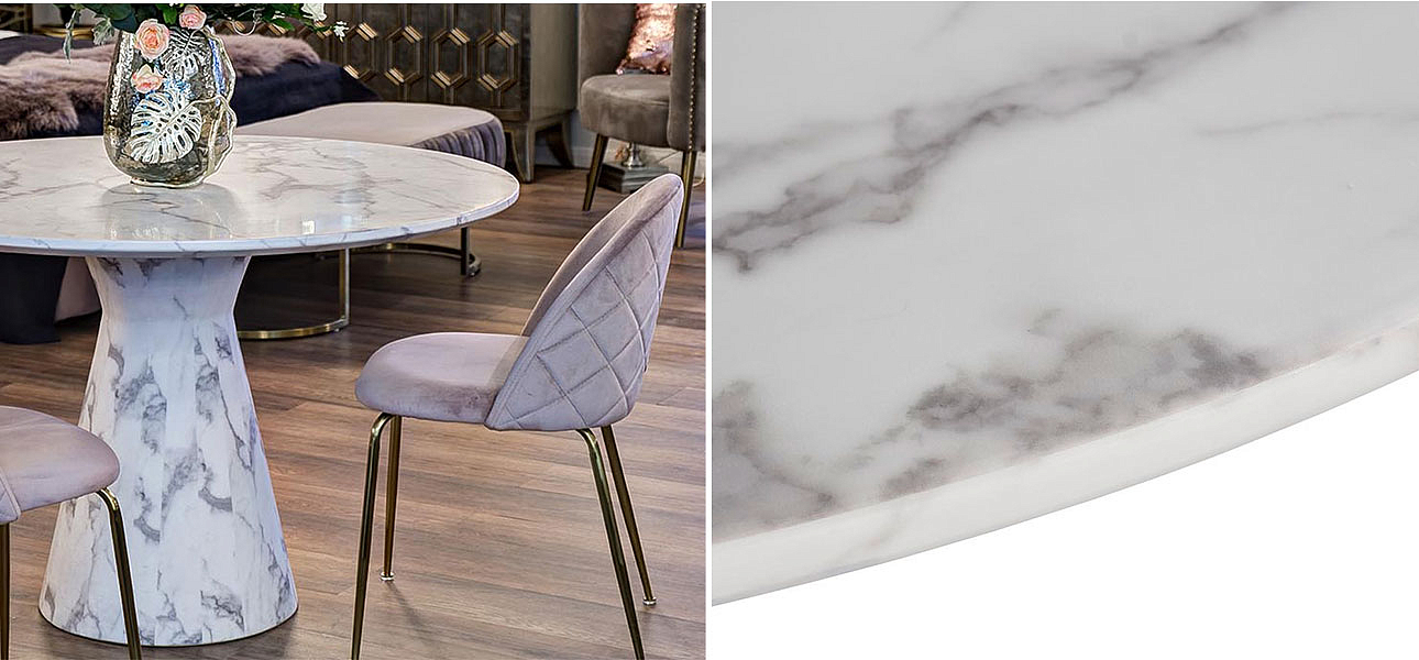 Стол обеденный Abundance of white marble Стол обеденный Abundance of white marble - Loft-Concept в Барнауле