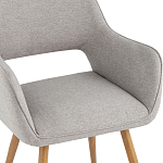 Стул в рогожке серого цвета NEASAN STOOL варинант исполнения - 7 | Loft Concept в Барнауле