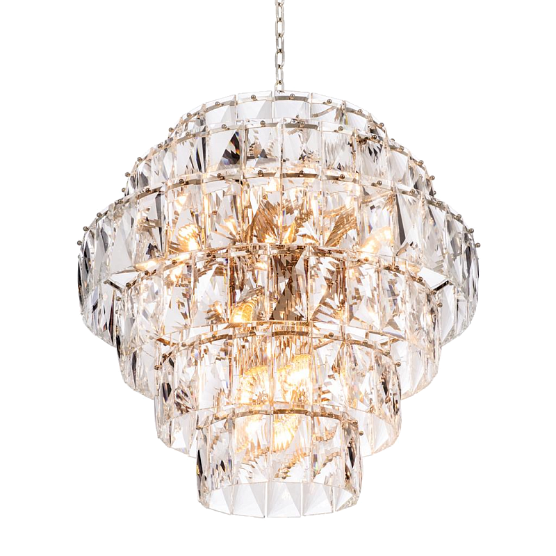 Люстра Chandelier Amazone L Никель Прозрачный Люстра Chandelier Amazone L Никель Прозрачный в Барнауле | Loft Concept