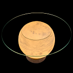 Торшер - журнальный стол Cryptocrystalline Stone варинант исполнения - 7 | Loft Concept в Барнауле