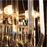 Бра цвета никель с изогнутыми хрустальными элементами Radiant Ribbons варинант исполнения - 7 | Loft Concept в Барнауле