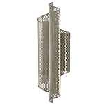 Бра серебряное изогнутой формы с перфорацией Perforation варинант исполнения - 3 | Loft Concept в Барнауле