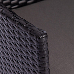 Обеденный комплект из искуственного ротанга Vintara черный варинант исполнения - 5 | Loft Concept в Барнауле