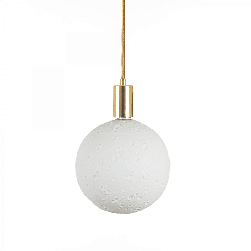 Подвесной светильник Seletti Moon Bulb Big Золотой Белый Подвесной светильник Seletti Moon Bulb Big Золотой Белый в Барнауле | Loft Concept