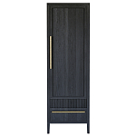 Узкий Шкаф Primo с 2 выдвижными ящиками Черный дуб варинант исполнения - 1 | Loft Concept в Барнауле