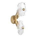 Бра с ветвистыми бронзовыми элементами и стеклянными рифлеными дисками Textured Glass Bra варинант исполнения - 4 | Loft Concept в Барнауле