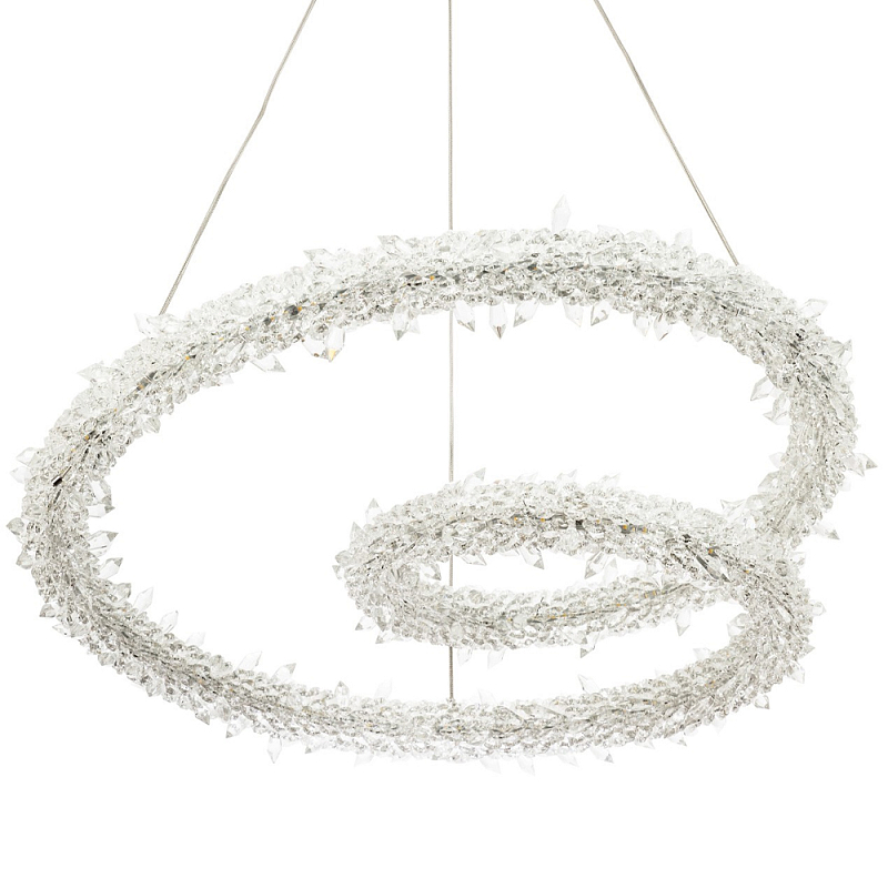 Фигурная люстра украшенная кристаллами из хрусталя Gilbertine Crystals Spiral Chandelier Прозрачный Латунь Фигурная люстра украшенная кристаллами из хрусталя Gilbertine Crystals Spiral Chandelier Прозрачный Латунь в Барнауле | Loft Concept