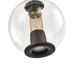 Подвесной светильник с плафоном в форме шара Inner Gleam Orb black  варинант исполнения - 3 | Loft Concept в Барнауле