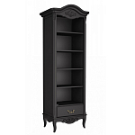 Стеллаж черный узкий из массива бука с 5-ю полками Black Provence варинант исполнения - 1 | Loft Concept в Барнауле