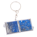 Зеркало брелок складное двухстороннее из натурального камня Лазурит Stone Mirrors варинант исполнения - 6 | Loft Concept в Барнауле