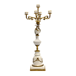 Подсвечник белый Попугай из фарфора с бронзовыми элементами Eden Garden варинант исполнения - 2 | Loft Concept в Барнауле