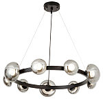 Светодиодная кольцевая люстра IONA Сhandelier black варинант исполнения - 2 | Loft Concept в Барнауле