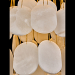 Люстра с овальными подвесками из натурального камня Spatial Composition варинант исполнения - 4 | Loft Concept в Барнауле