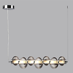Подвесной светильник линейный с 7-ю рифлеными стеклянными шарами Marcelh Light варинант исполнения - 8 | Loft Concept в Барнауле