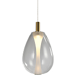 Подвесной светильник со стеклянным плафоном в форме капли NAOMI drop transparent glass варинант исполнения - 3 | Loft Concept в Барнауле