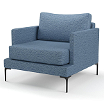 Мебельная ткань Шенилл голубой цвет 138 см T4-26 варинант исполнения - 5 | Loft Concept в Барнауле