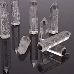 Люстра с двумя кольцами черного цвета с хрустальными элементами QUARTZ CRYSTAL варинант исполнения - 13 | Loft Concept в Барнауле