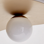 Люстра круглая с 2-мя металлическими абажурами Andromeda варинант исполнения - 3 | Loft Concept в Барнауле