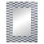 Прямоугольное зеркало с инкрустацией раковинами устриц Mother оf Pearl Facets варинант исполнения - 1 | Loft Concept в Барнауле