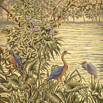 Обои ручная роспись Le Brésil Amarelo Deep Rich Gold варинант исполнения - 1 | Loft Concept в Барнауле