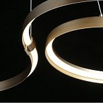 Люстра подвесная светодиодная в виде волнообразной ленты Ribbon Vortex варинант исполнения - 19 | Loft Concept в Барнауле