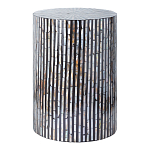 Столик с инкрустацией с перламутровым узором Dominic Black варинант исполнения - 1 | Loft Concept в Барнауле