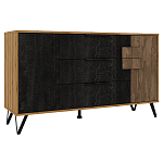 Комод с 3-мя ящиками и дверцей Stone Effect варинант исполнения - 2 | Loft Concept в Барнауле