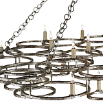 Люстра фигурная многоярусная из круглых элементов Round Metal Element варинант исполнения - 1 | Loft Concept в Барнауле