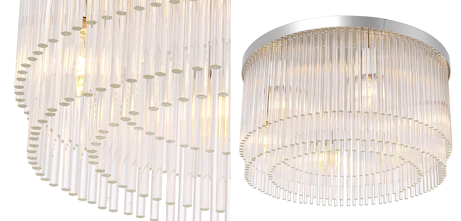 Потолочный светильник Eichholtz Ceiling Lamp Hector Nickel Потолочный светильник Eichholtz Ceiling Lamp Hector Nickel - Loft-Concept в Барнауле