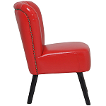 Кресло с обивкой из эко-кожи Harper Armchair Red варинант исполнения - 3 | Loft Concept в Барнауле