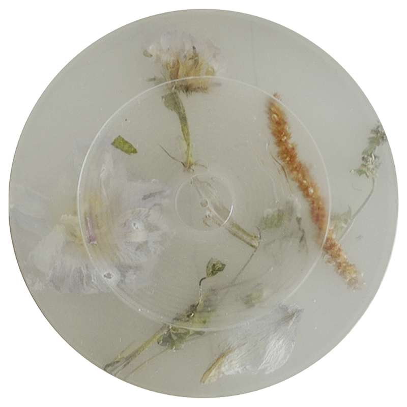 Круглая подставка под благовония из эпоксидной смолы с цветами белая Epoxy Resin Flowers Incense Stand White Белый Круглая подставка под благовония из эпоксидной смолы с цветами белая Epoxy Resin Flowers Incense Stand White Белый в Барнауле | Loft Concept