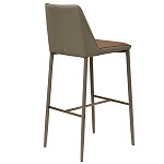 Стул барный с терракотовой обивкой из экокожи Spectacular High Chair варинант исполнения - 2 | Loft Concept в Барнауле