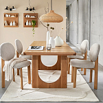 Деревянный стул из массива дуба Reed Oak Chair варинант исполнения - 6 | Loft Concept в Барнауле