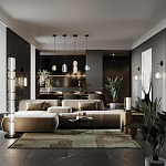 Торшер с прозрачным плафоном Jarrty варинант исполнения - 4 | Loft Concept в Барнауле