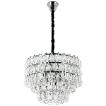 Люстра с хрустальными подвесками в виде капель Antoine Crystal Drops Chrome Chandelier 9 варинант исполнения - 2 | Loft Concept в Барнауле