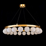 Люстра круглая с сферическими плафонами из натурального камня Phased Spheres варинант исполнения - 1 | Loft Concept в Барнауле