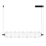 Светодиодный подвесной светильник линейный с белым воздушным плафоном Glowing Cloud варинант исполнения - 1 | Loft Concept в Барнауле