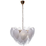 Люстра с лепестками из матового рифленого стекла Chandelier Water Lily варинант исполнения - 1 | Loft Concept в Барнауле
