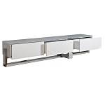 Тумба под телевизор со стеклянным фасадом Modern TumbvTV варинант исполнения - 2 | Loft Concept в Барнауле