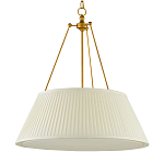 Подвесной светильник светодиодный с фактурным тканевым конусообразным абажуром White Fabric Lampshade варинант исполнения - 4 | Loft Concept в Барнауле