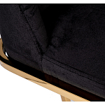 Стул обеденный велюровый черный с золотым каркасом Nobility варинант исполнения - 4 | Loft Concept в Барнауле