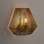 Бра с плетенным из пеньки абажуром Jutti H25 см варинант исполнения - 2 | Loft Concept в Барнауле