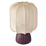 Настольная лампа с фактурным основанием и бежевым тканевым абажуром Modern Textured Table Lamp варинант исполнения - 1 | Loft Concept в Барнауле