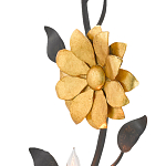 Бра черное с золотым цветком Bizarre Creation варинант исполнения - 1 | Loft Concept в Барнауле