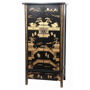 Китайский шкаф Black Gold Cabinet