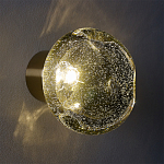 Бра с круглым плафоном из прозрачного стекла с пузырьками воздуха Effervia  варинант исполнения - 8 | Loft Concept в Барнауле