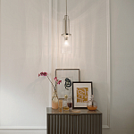 Подвесной светильник с прозрачным рифленым цилиндрическим плафоном Kichler варинант исполнения - 14 | Loft Concept в Барнауле