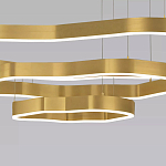 Люстра подвесная с 3-мя ассиметричными светодиодными лампами Golden Current варинант исполнения - 4 | Loft Concept в Барнауле