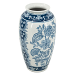 Ваза с синим цветочным орнаментом Blue & White Ornament  варинант исполнения - 1 | Loft Concept в Барнауле